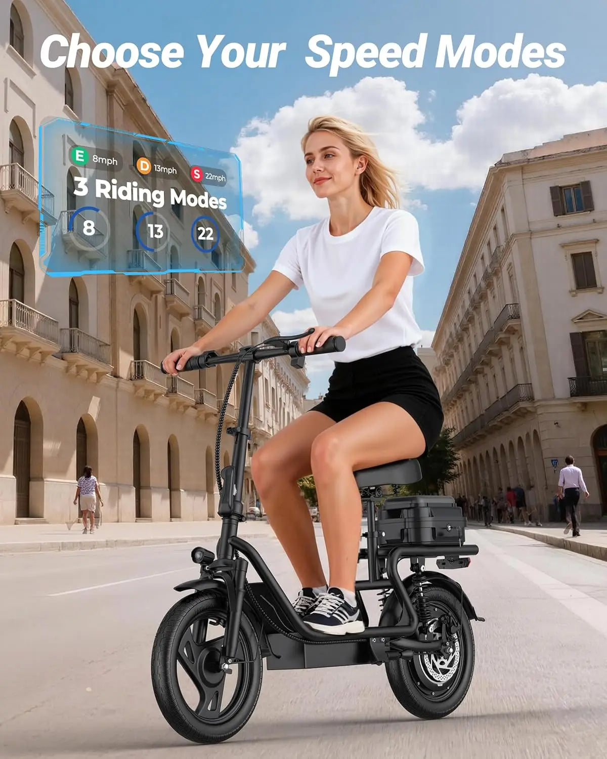 AOVOPRO Electric Scooter For Adults 500W Motor 28 Mile Range