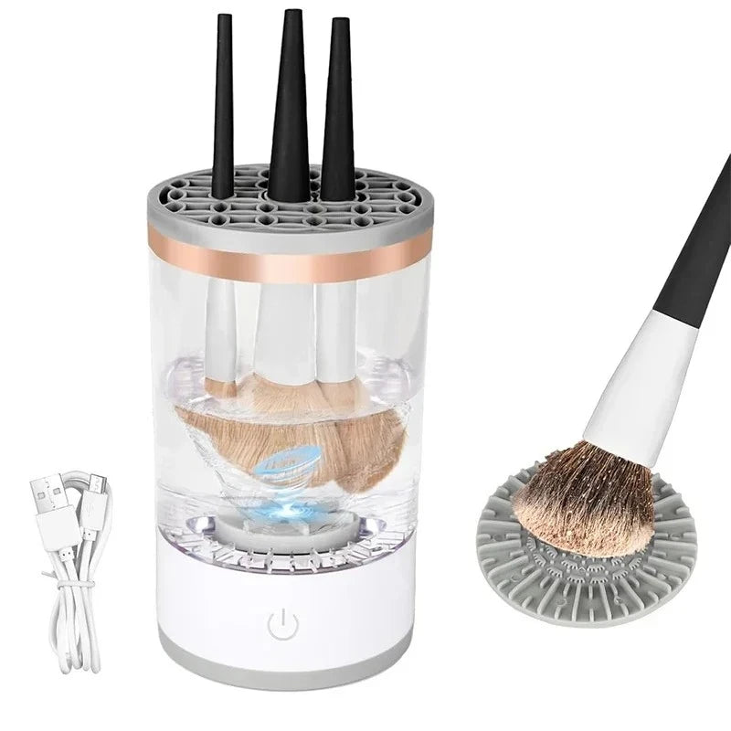 XMSJ 3 In 1 USB Portable Electric Makeup Brush Cleaner