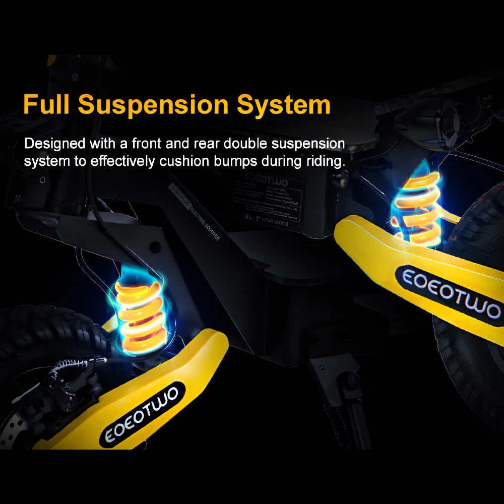 EOEOTWO Dual Motor Electric Scooter 2400W Off Road Folding App
