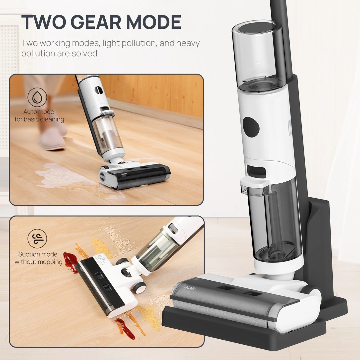 JONR ED12 Wet Dry Vacuum Cleaner Wireless Floor Mop