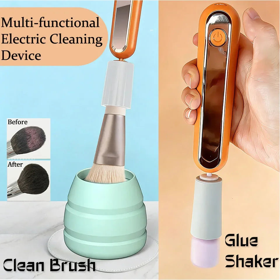 Lashrujade 2 In 1 USB Brush Cleaner And Glue Shaker