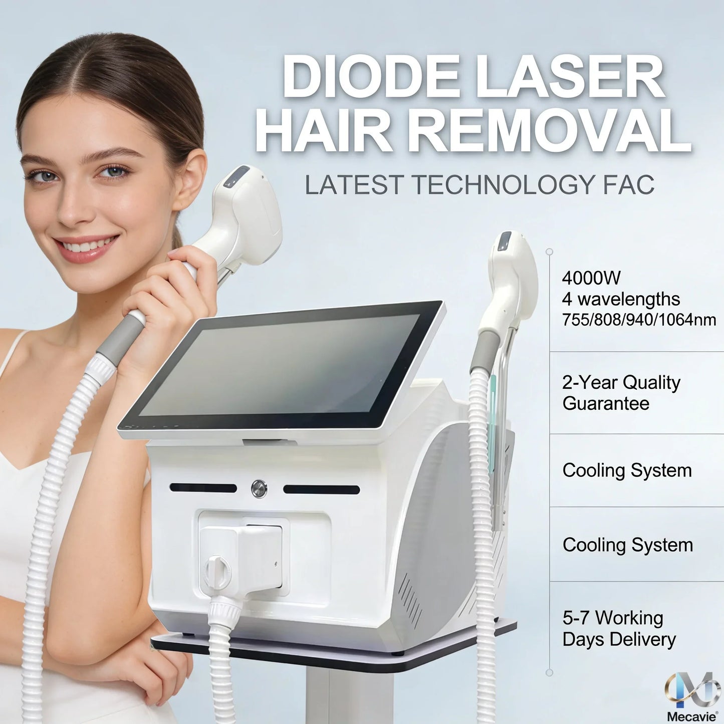 Emsnova 808nm Diode Hair Removal Laser Machine Clinical Grade