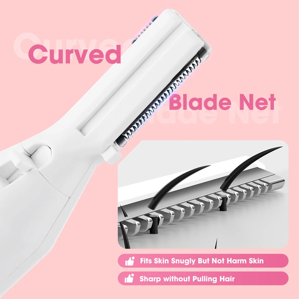 Ms.DearChoice Rechargeable Eyebrow Trimmer Dual Sided Shaver