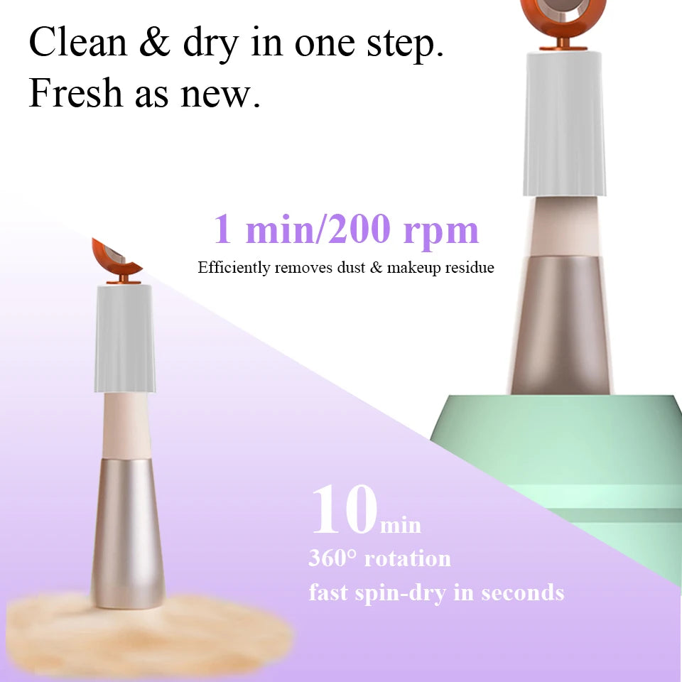 Lashrujade 2 In 1 USB Brush Cleaner And Glue Shaker