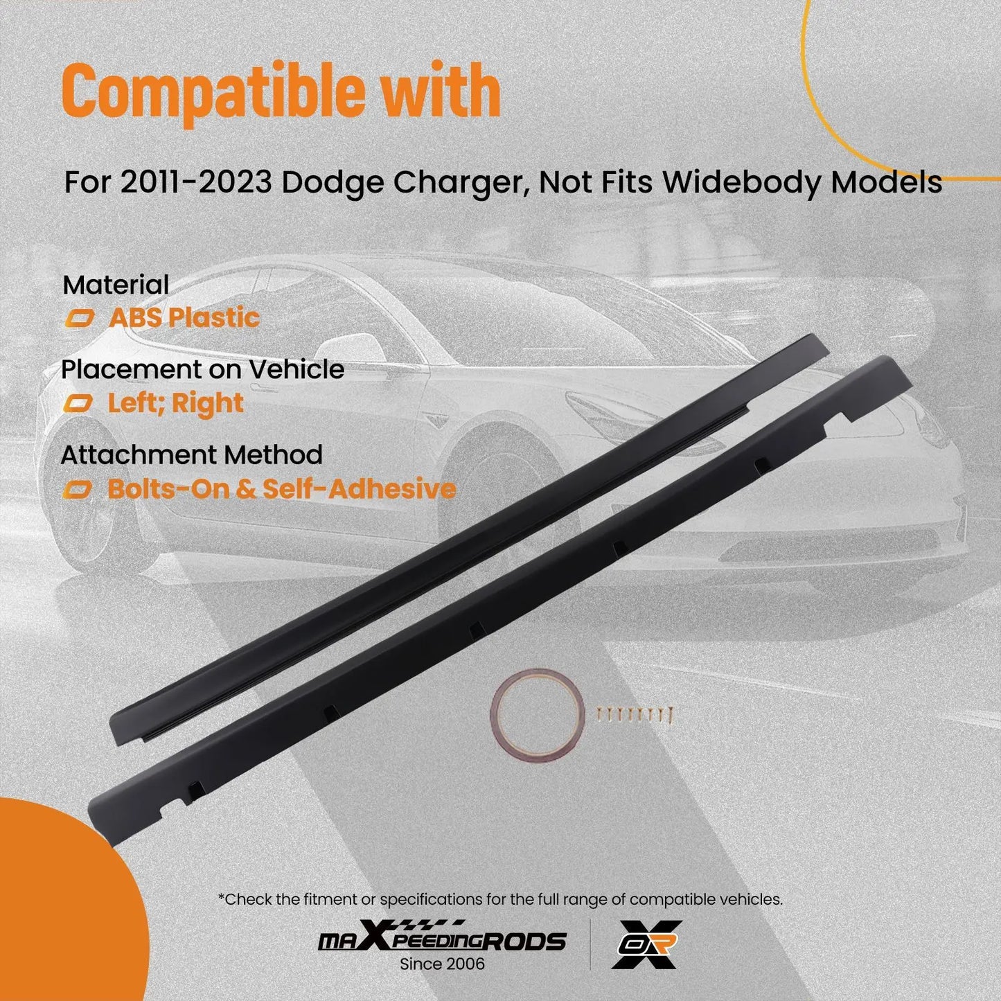 MXR Extension Body Panel Side Kit For Dodge Charger