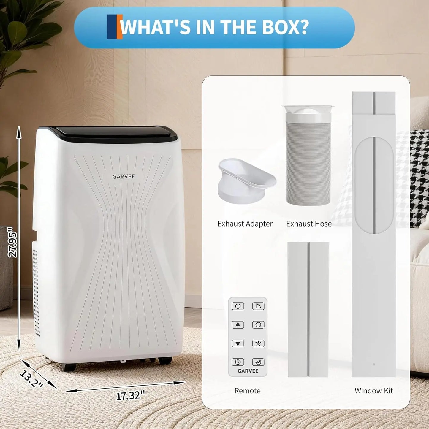 Acekool 12000 14000 BTU Portable Air Conditioner 3 in 1