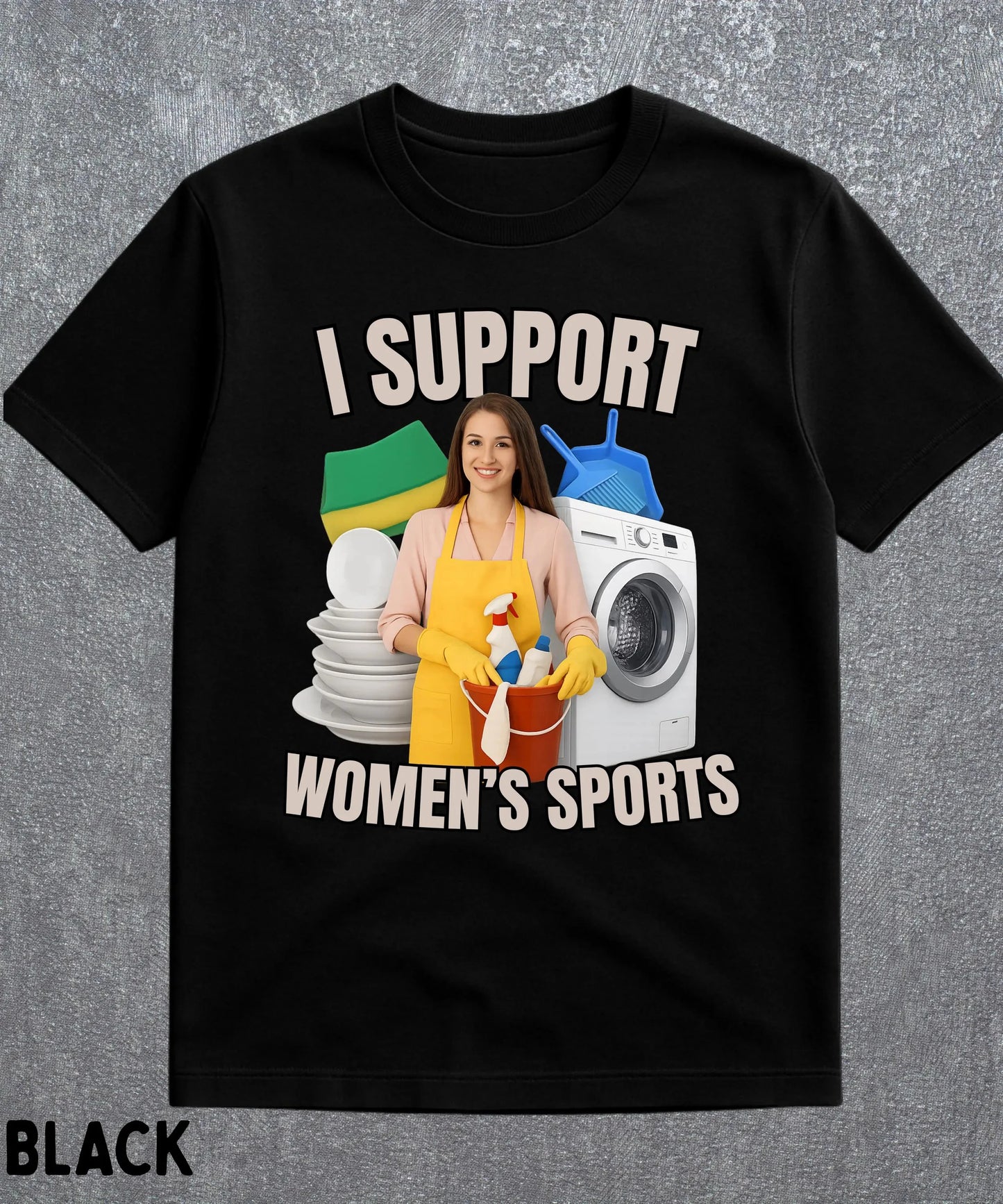 I Support Womens Sports Tee Unisex Casual Short Sleeve Humor