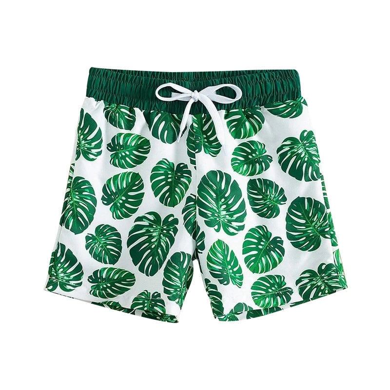 Tropical Family Matching Swimwear Set For Mom Dad Kids Romper