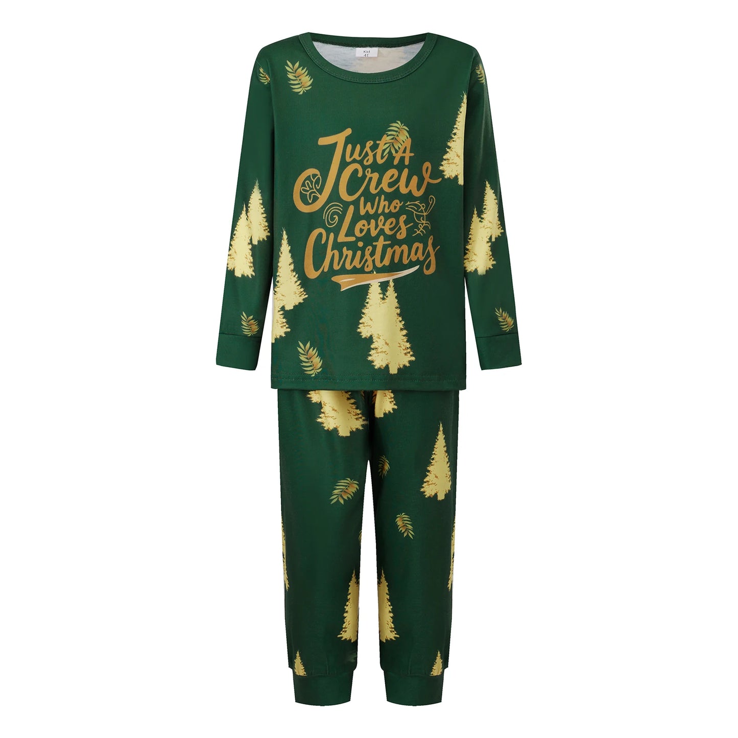 Festive Family Christmas Pajamas Set With Reindeer Snowflake Print
