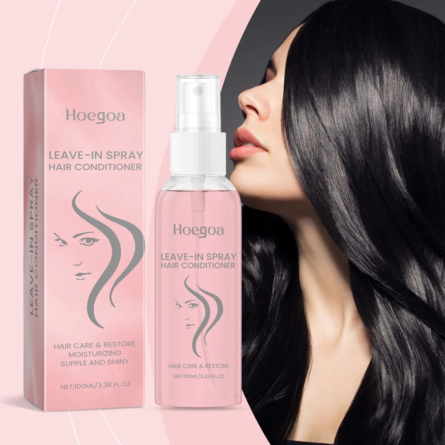 HOEGOA Leave In Hair Conditioner Spray For Nourished Frizz Control