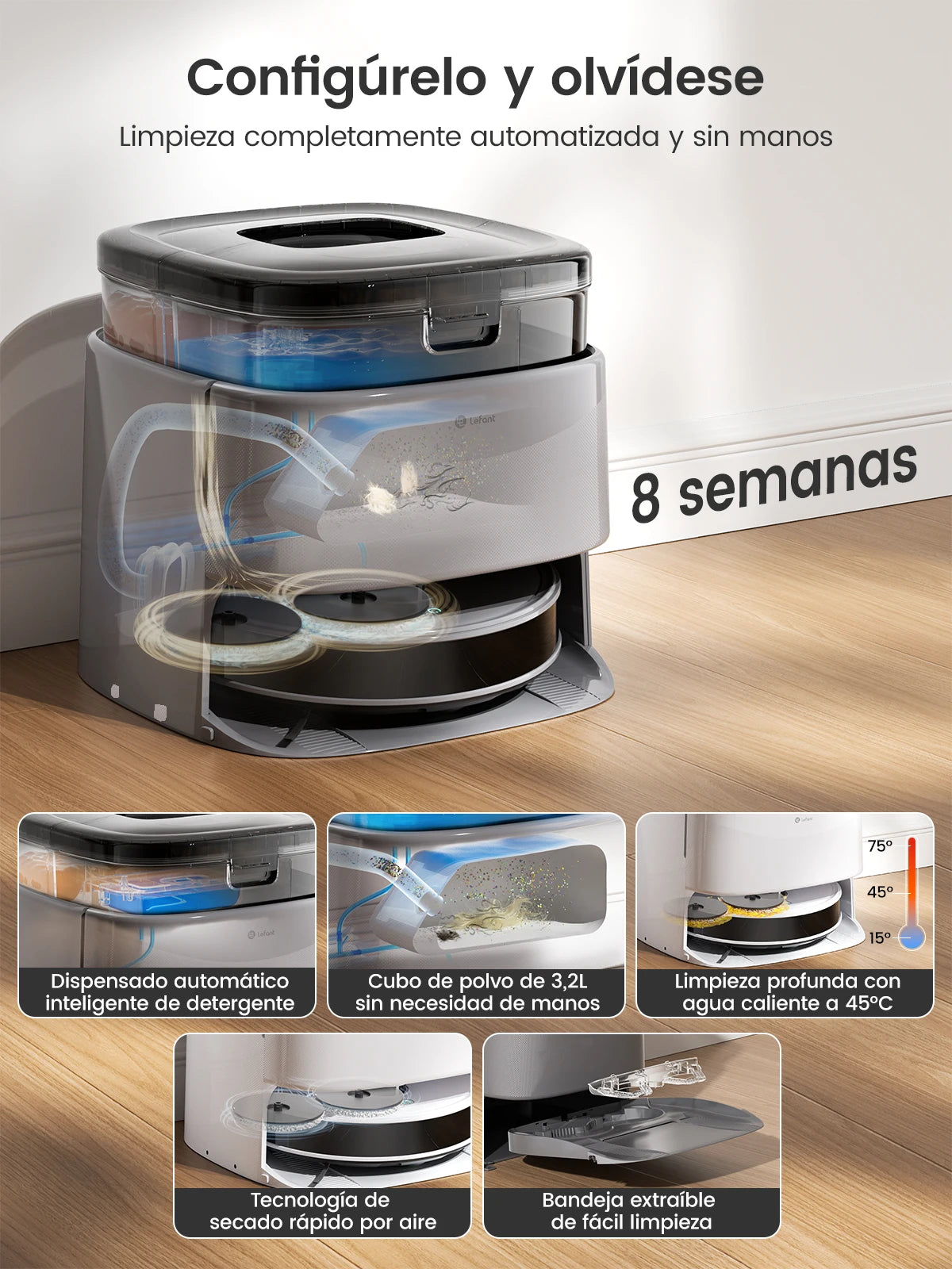 Lefant M3 Max Robot Vacuum And Mop 20000Pa Suction