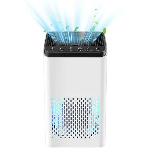 True HEPA Air Purifier With Air Quality Monitor Large Rooms