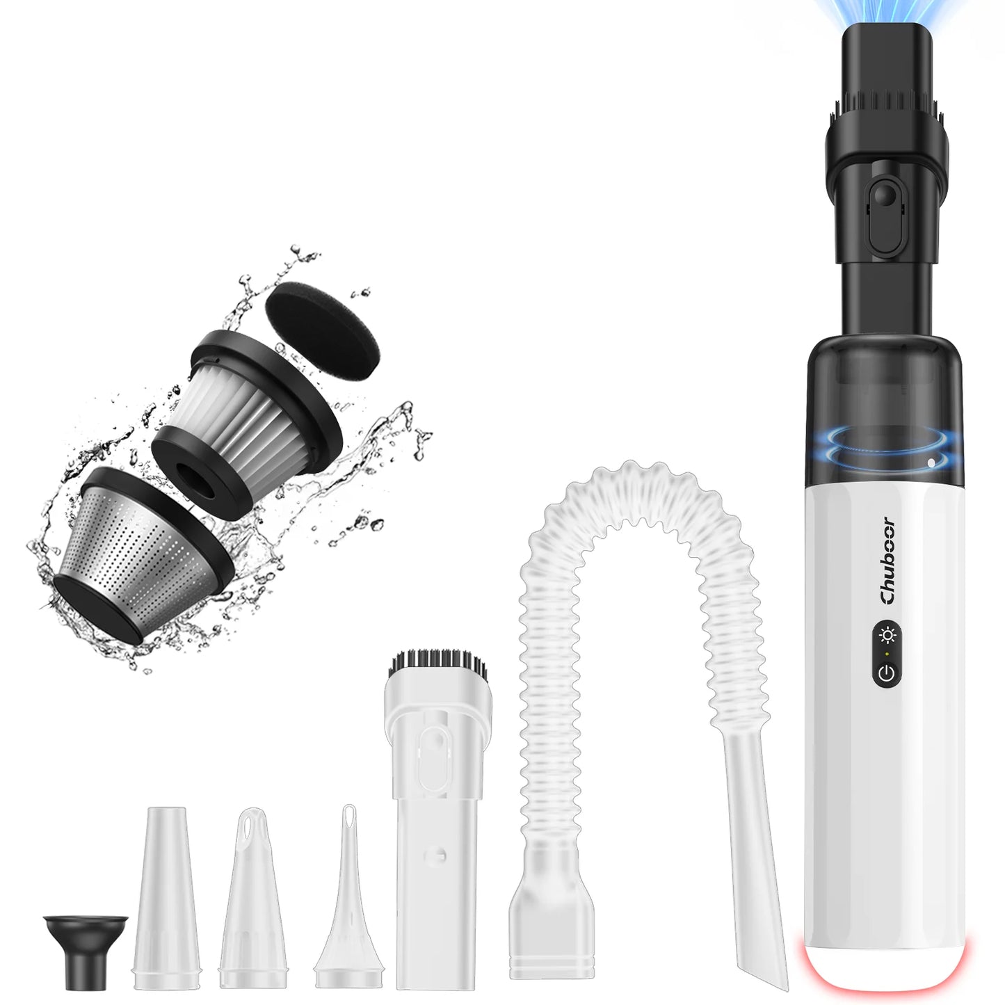 Chuboor 13000Pa Wireless Handheld Car Vacuum Cleaner Strong Suction Portable