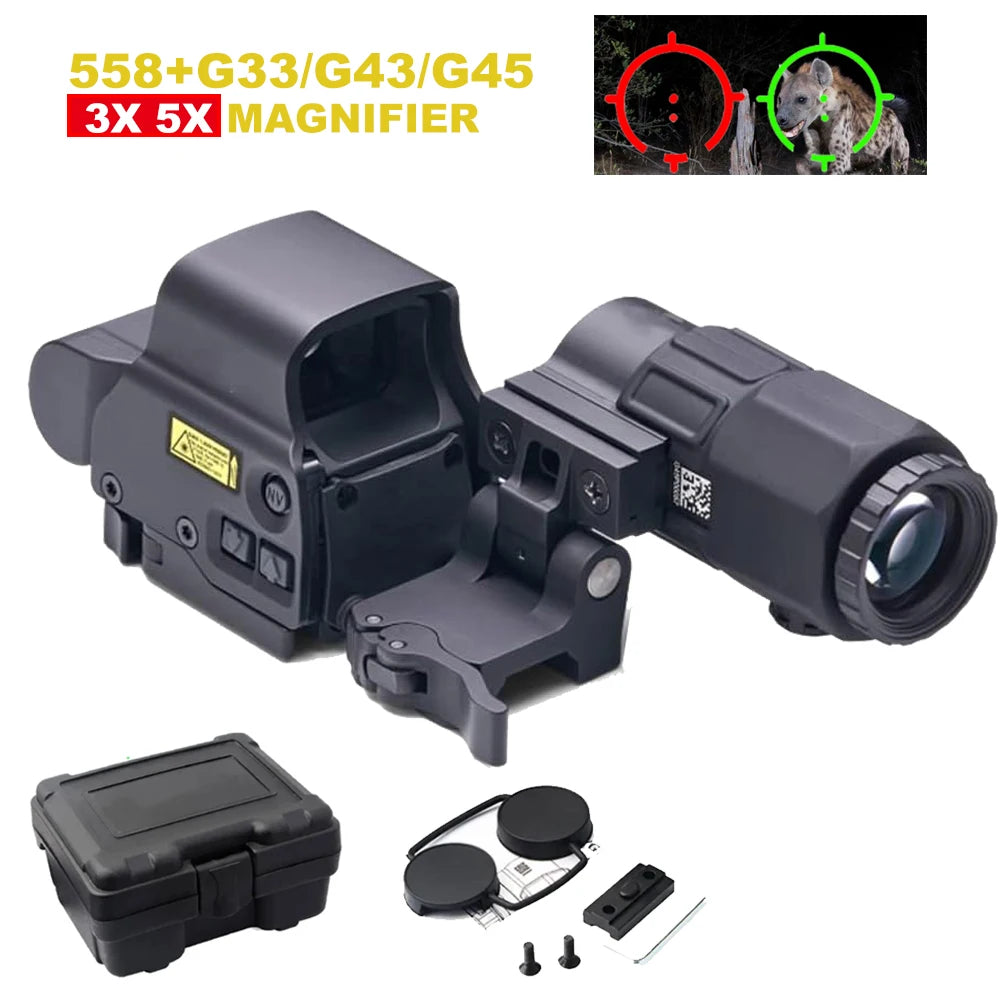 Bestsight 558 Holographic Rifle Sight 68MOA Ring 1MOA