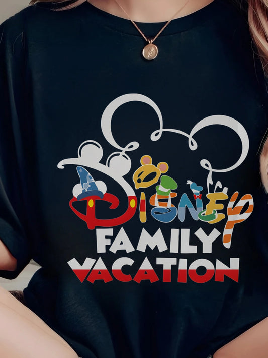 Disney Mickey and Friends Family Vacation Cotton T Shirt