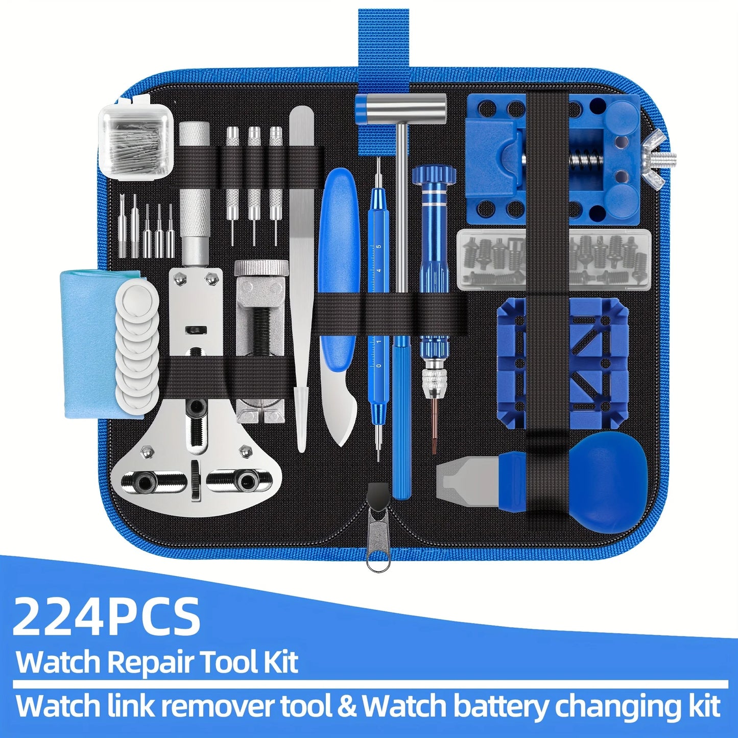 Watch Repair Kit Professional Tools Set 224 Pieces