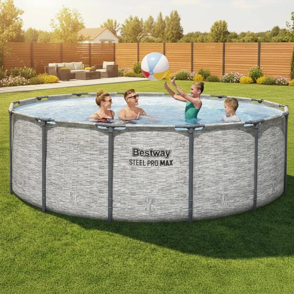 Steel Pro MAX Above Ground Round Pool With Filter Pump