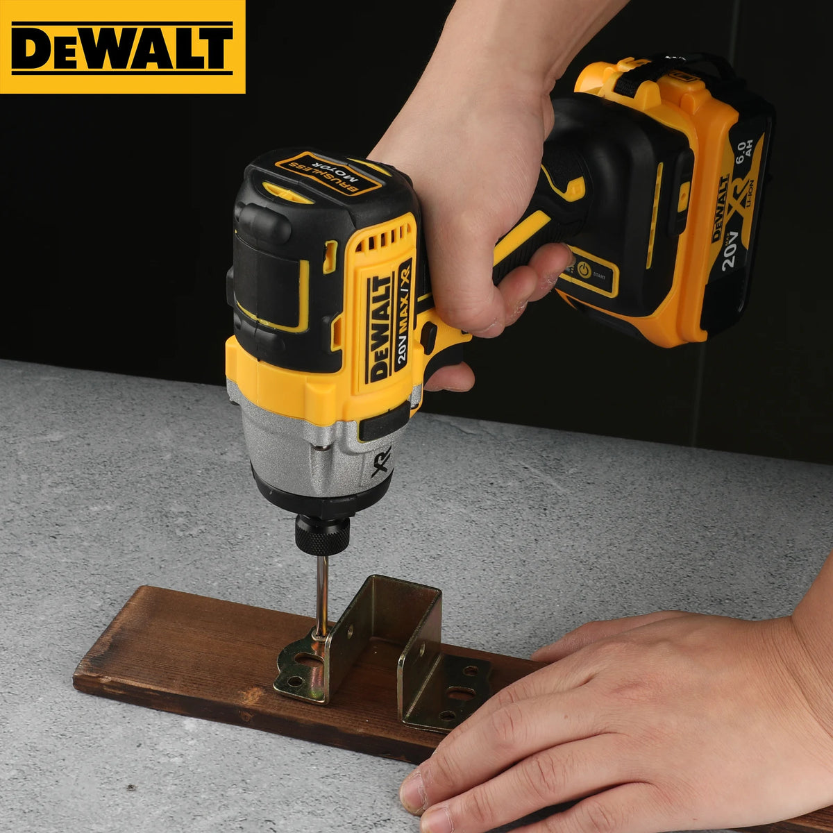 DeWalt DCD887 20V Brushless Cordless Impact Drill, Lithium-Ion Powerhouse All-in-One Screwdriver Drill for Drilling Driving