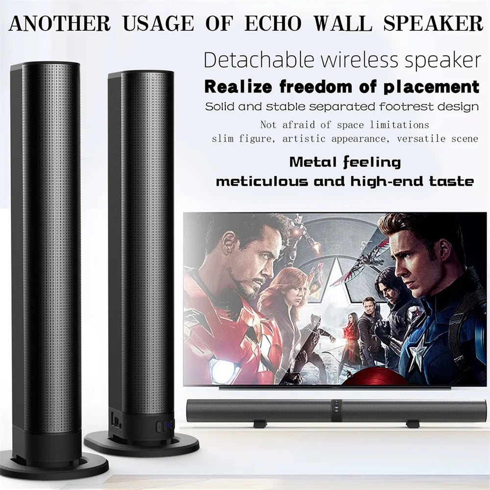 Sound Bar TV System Bluetooth Wireless Subwoofer Home Theater Speaker