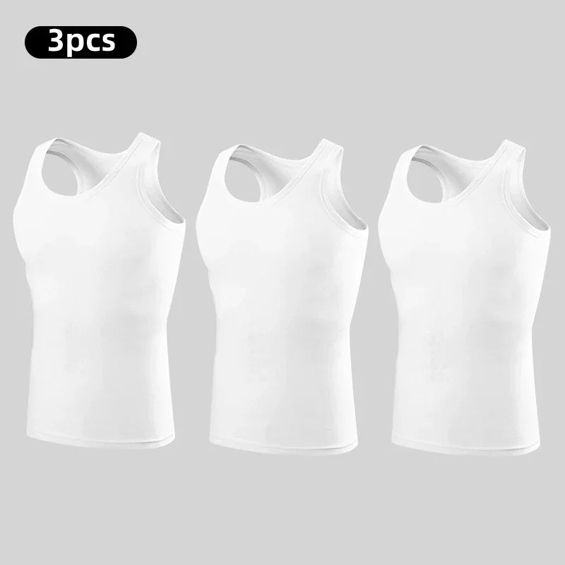 Four Seasons Men's Cotton Sleeveless T Shirt Casual Sports Vest
