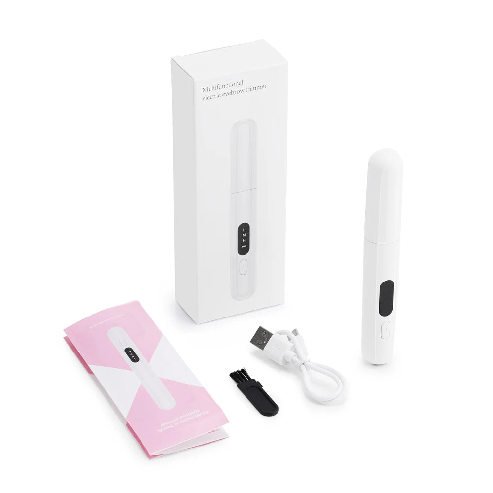 Ms.DearChoice Rechargeable Eyebrow Trimmer Dual Sided Shaver