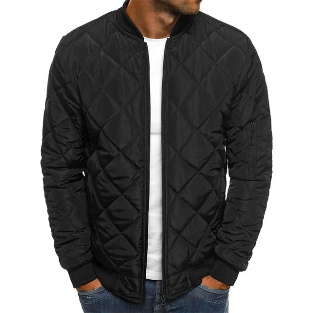Lightweight Baseball Collar Mesh Jacket For Men Casual Winter Outerwear