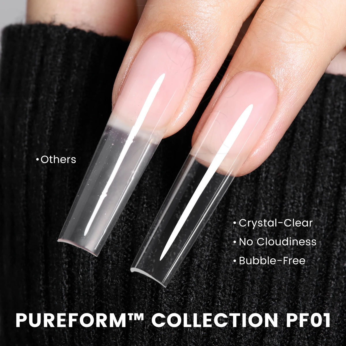 YOKEFELLOW PUREFORM Poly Gel Nai Polish Tpo&Hema Free Pink Red Extension Gel Large Capacity 50g Hard Gel for Starter Nail Art DIY