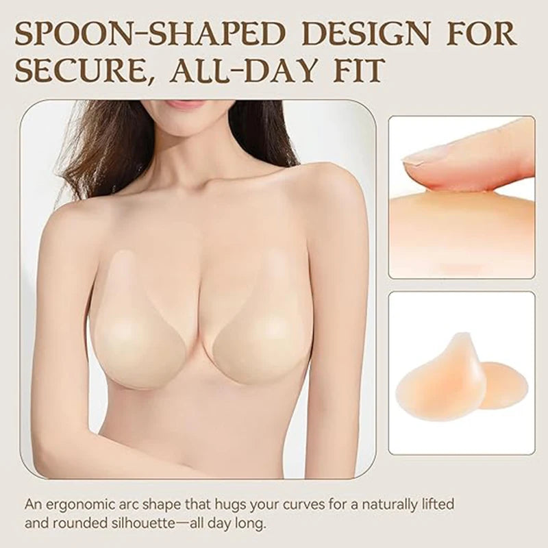 Silicone Self Adhesive Strapless Bra For Women Lift
