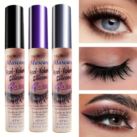 Three Pack Volumizing Mascara Set With Three Brush Heads Waterproof