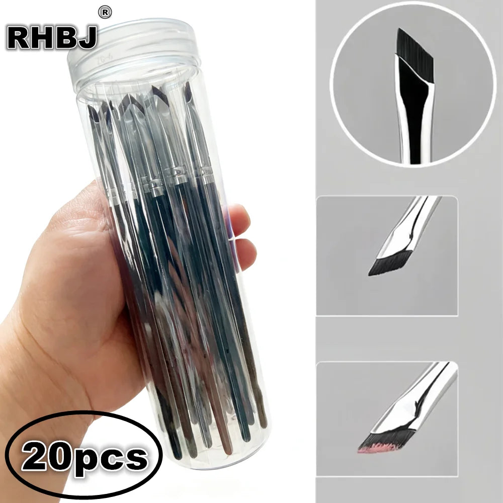 Ultra Thin Fine Angle Eyeliner Brush Set for Precise Lining
