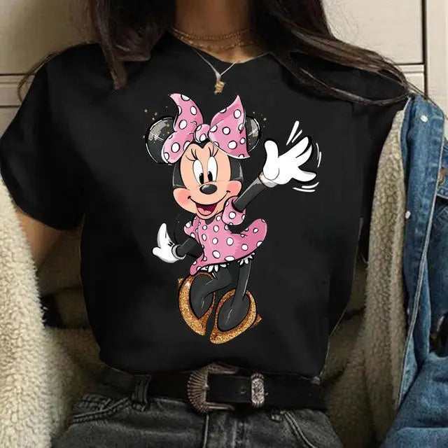 Disney Minnie Mouse Unisex Cotton Family Matching T Shirt