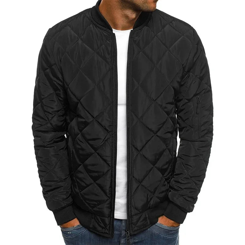 Lightweight Baseball Collar Mesh Jacket For Men Casual Winter Outerwear