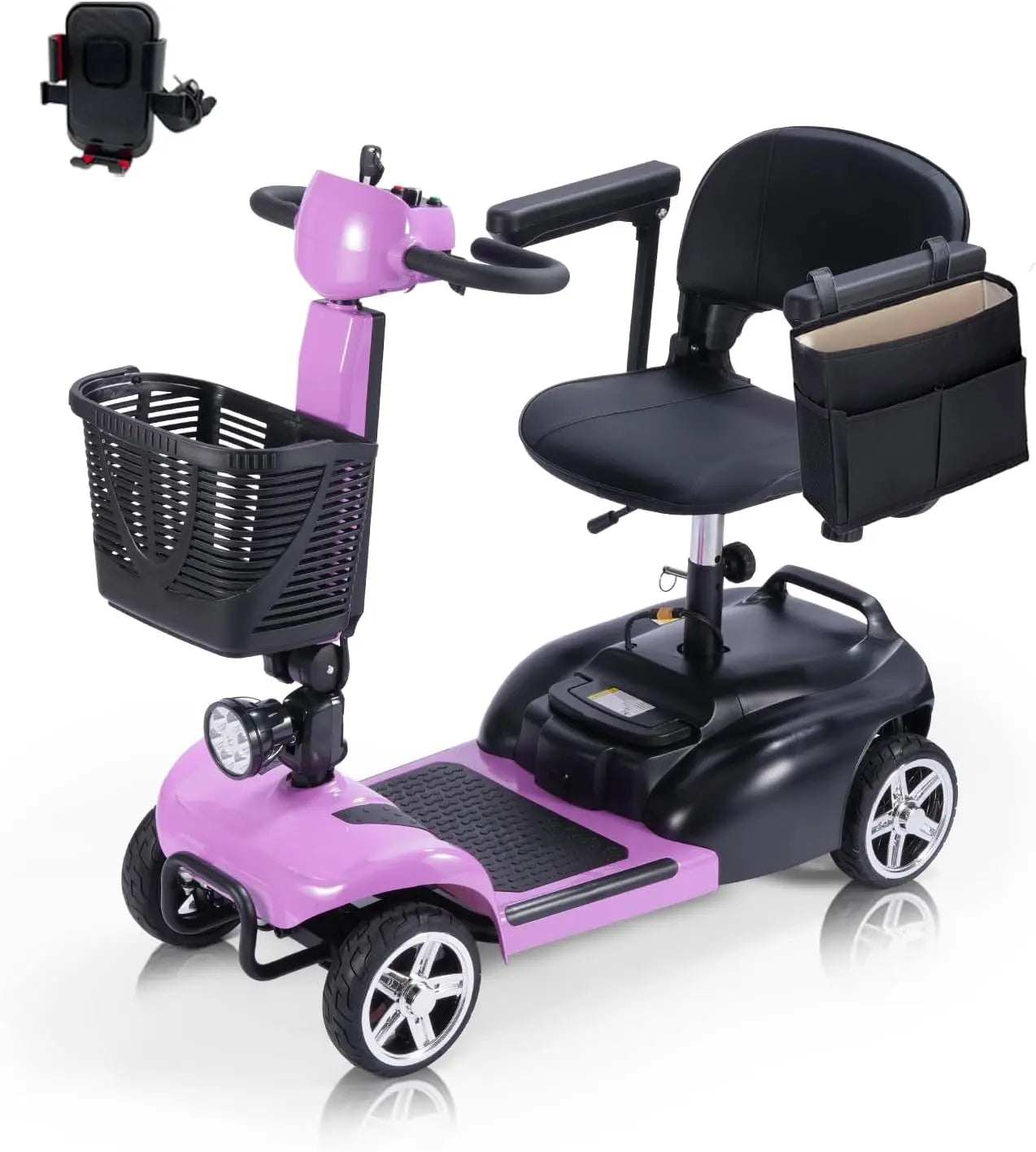 4 Wheel Mobility Scooter With Seat And Removable Battery