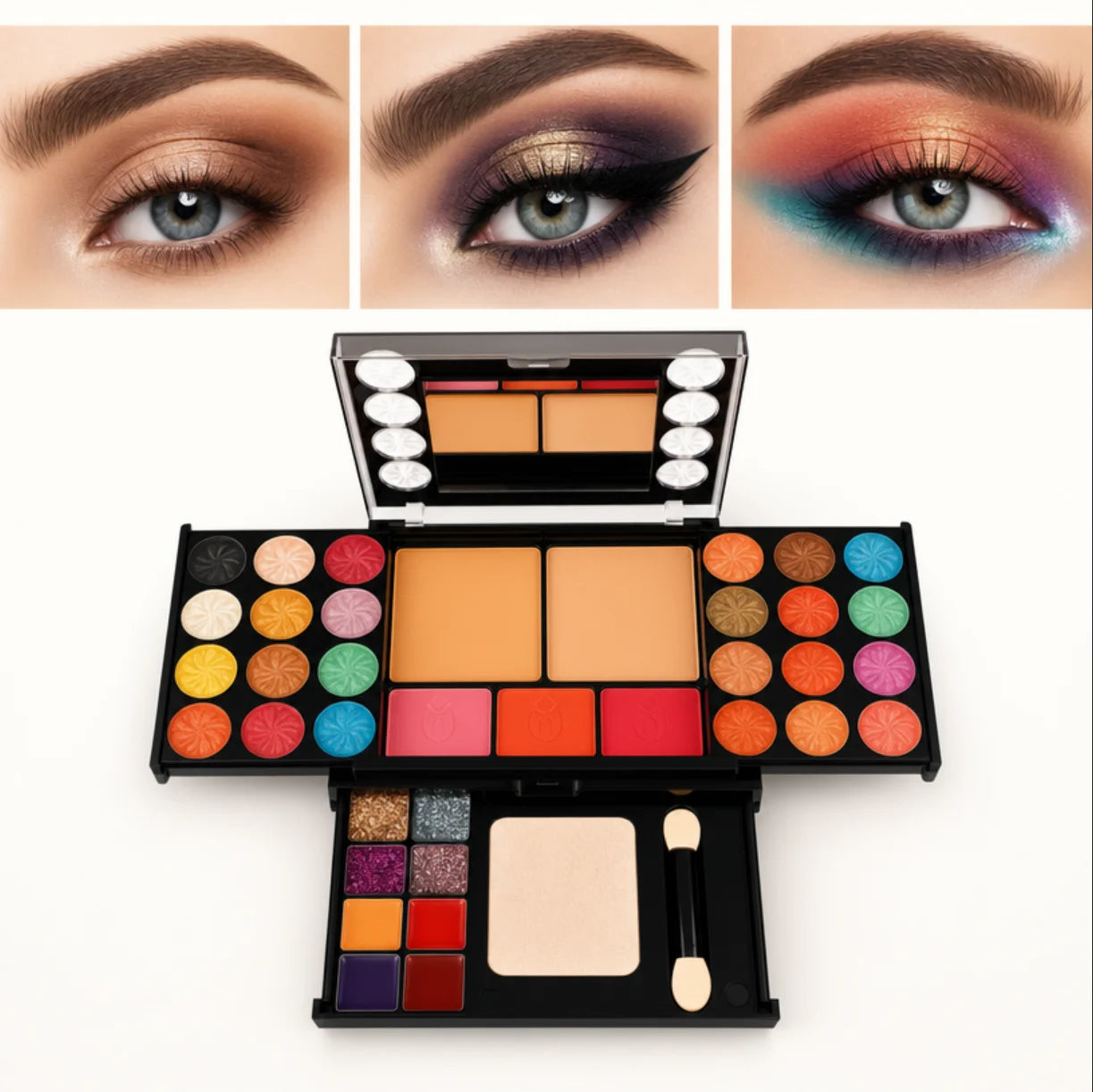 Multifunctional Makeup Set With Mirror For Beginners