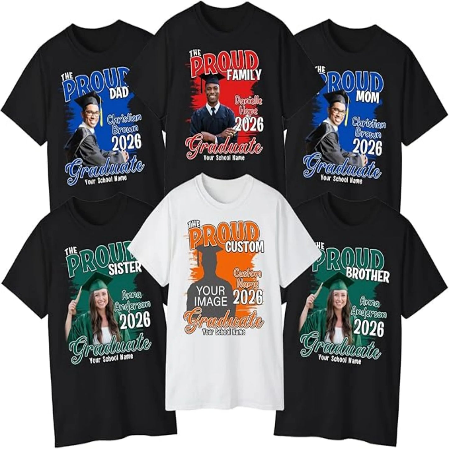 Proud Family Graduate Shirt Custom Photo For Student
