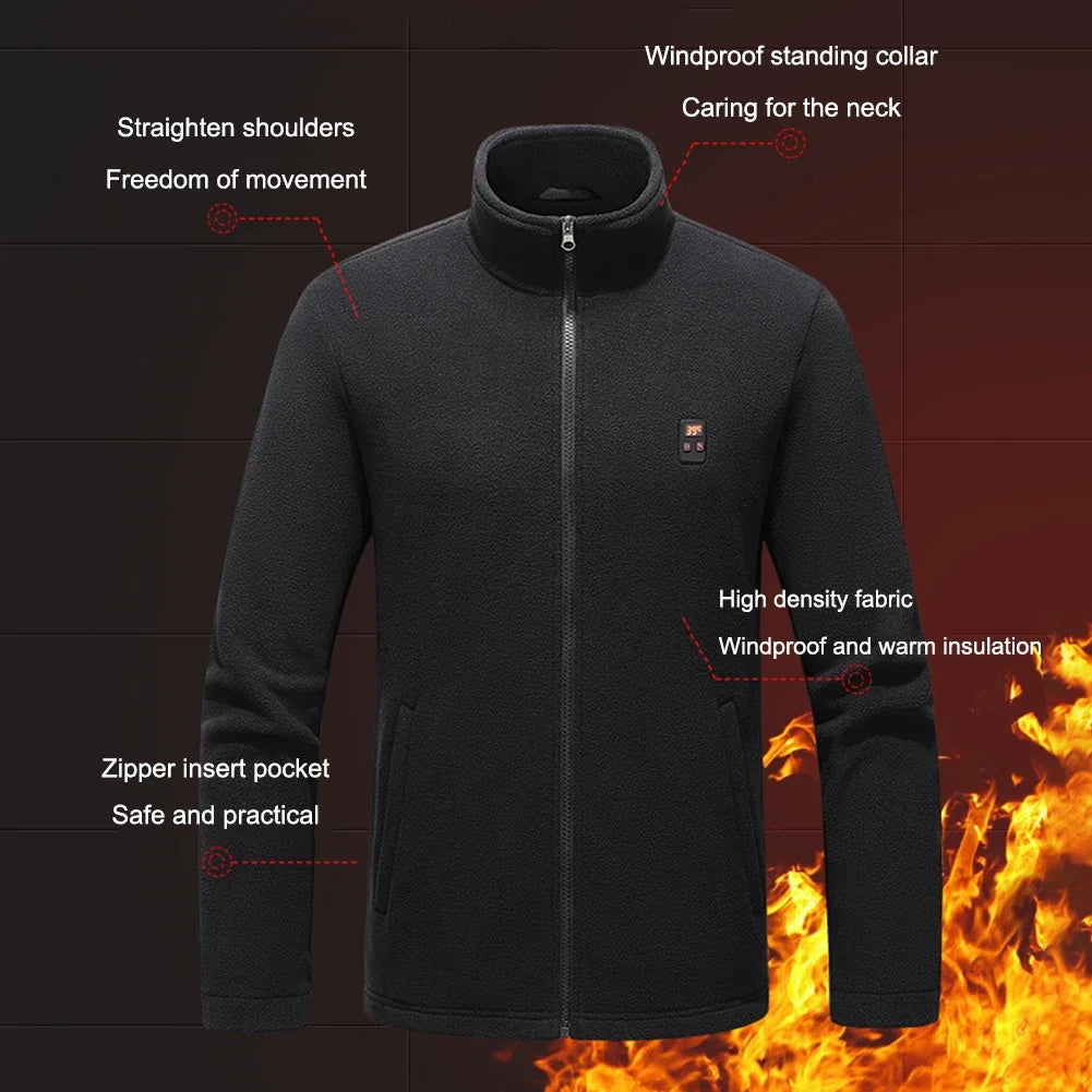 Nine Heated Zones USB Charging Heated Jacket Waterproof