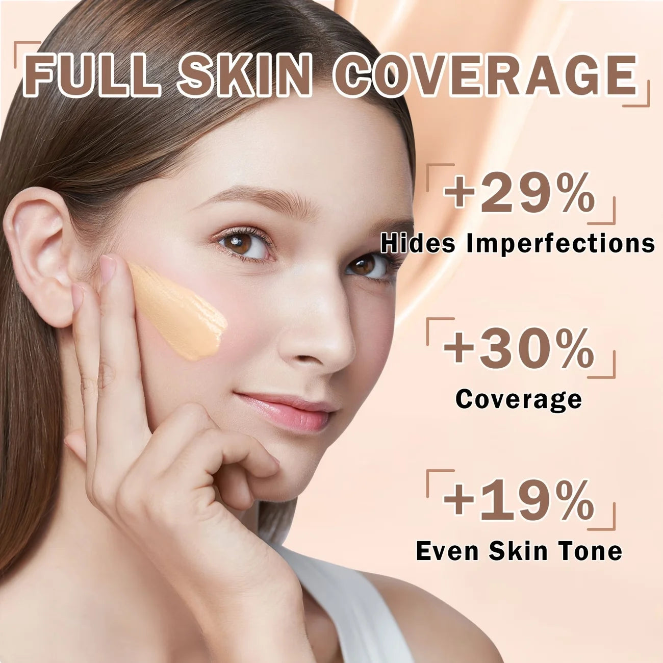Vividveu Magic Mineral Liquid Foundation Silky Matte With Applicator
