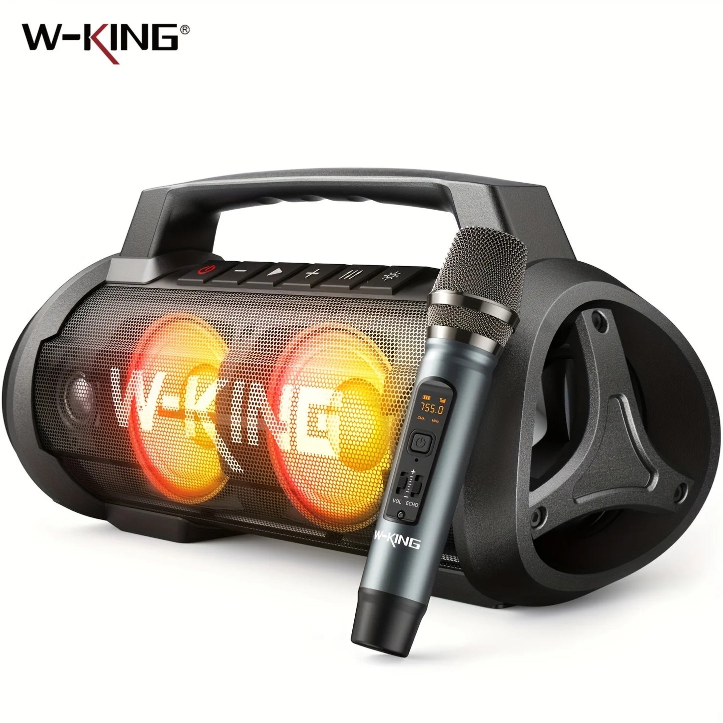 W-KING D10MIC 70W Bluetooth Portable Speaker IPX6 Waterproof Bass Boost