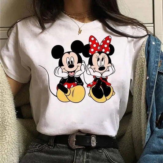 Disney Mickey Michi Love Cotton Unisex Family T Shirt