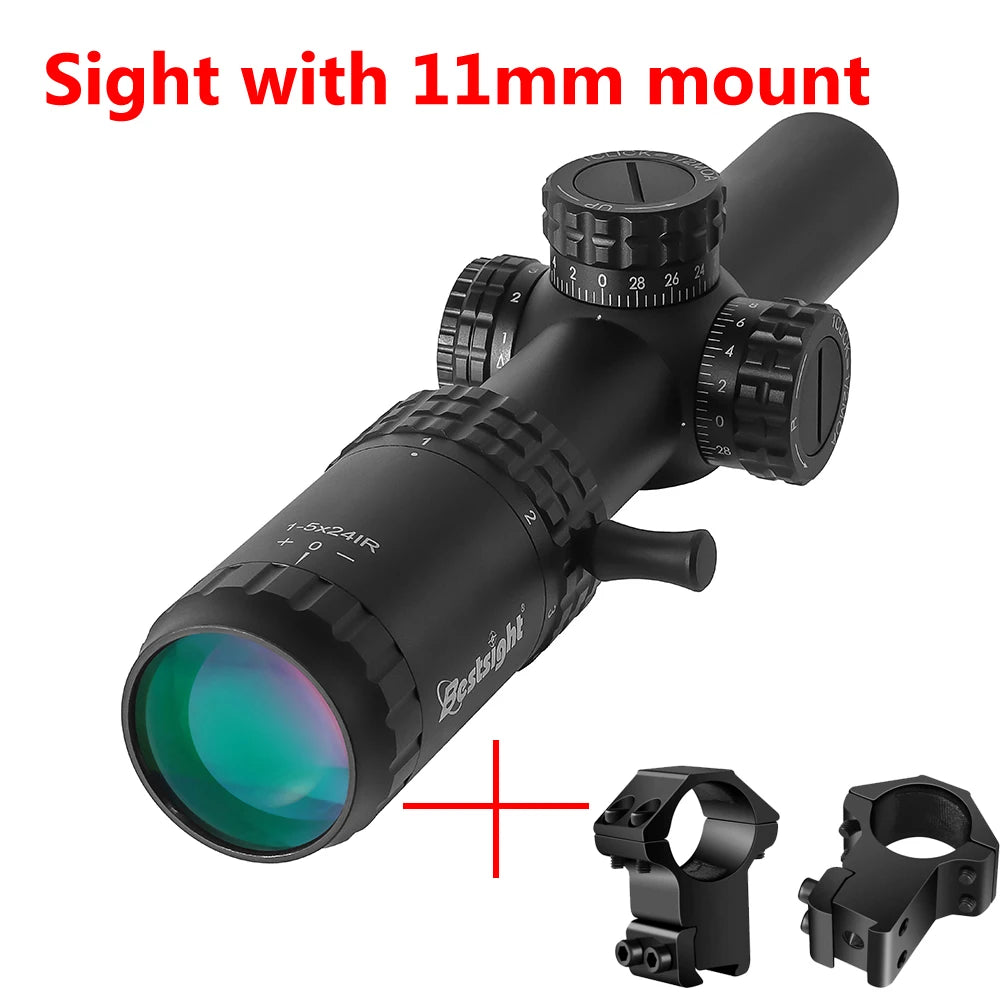 Bestsight 1-5X24 Tactical Optical Scope With Illuminated Reticle