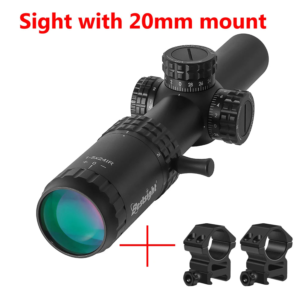 Bestsight 1-5X24 Tactical Optical Scope With Illuminated Reticle