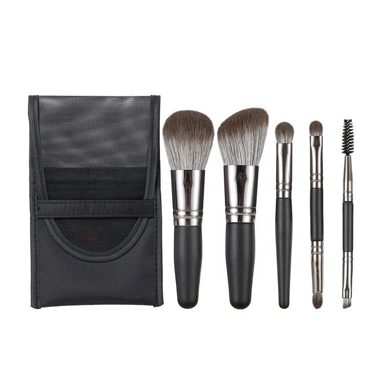 Portable Mini Makeup Brush Set Travel Friendly Professional Eyes Lips Blush