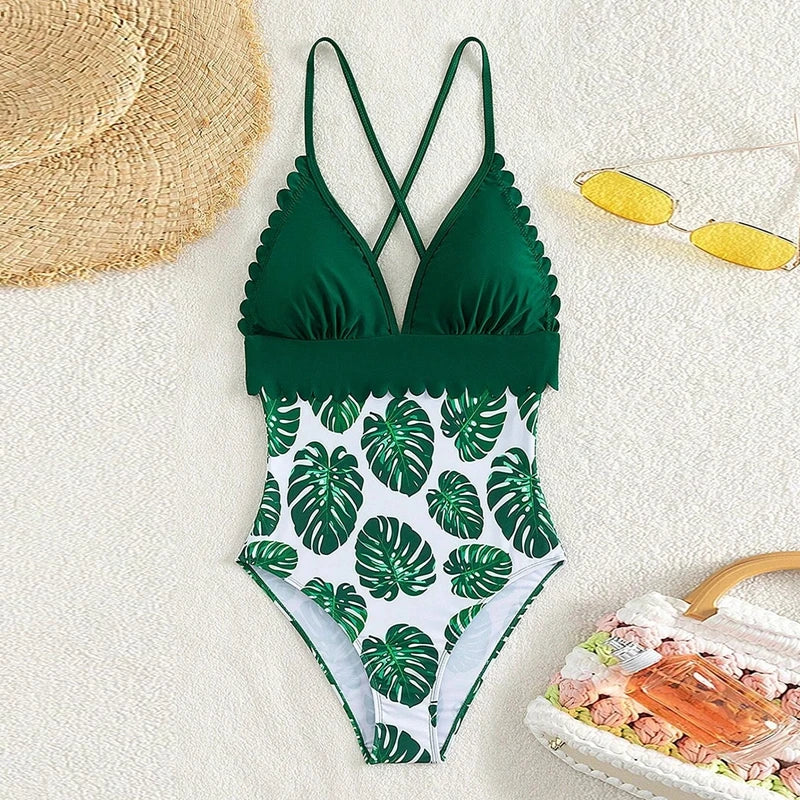 Tropical Family Matching Swimwear Set For Mom Dad Kids Romper