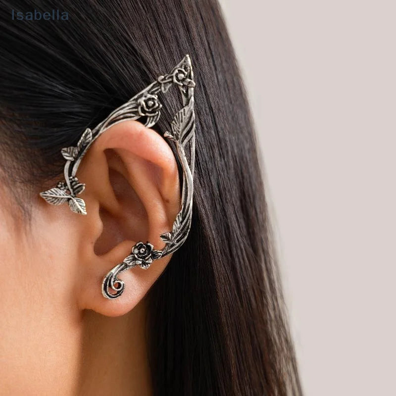 Gothic Elf Metal Ear Cuffs Clip Earrings 2 Pack Gift
