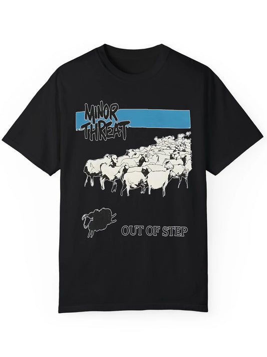 DERNM Men's Minor Threat Graphic Tee 100 Percent Cotton