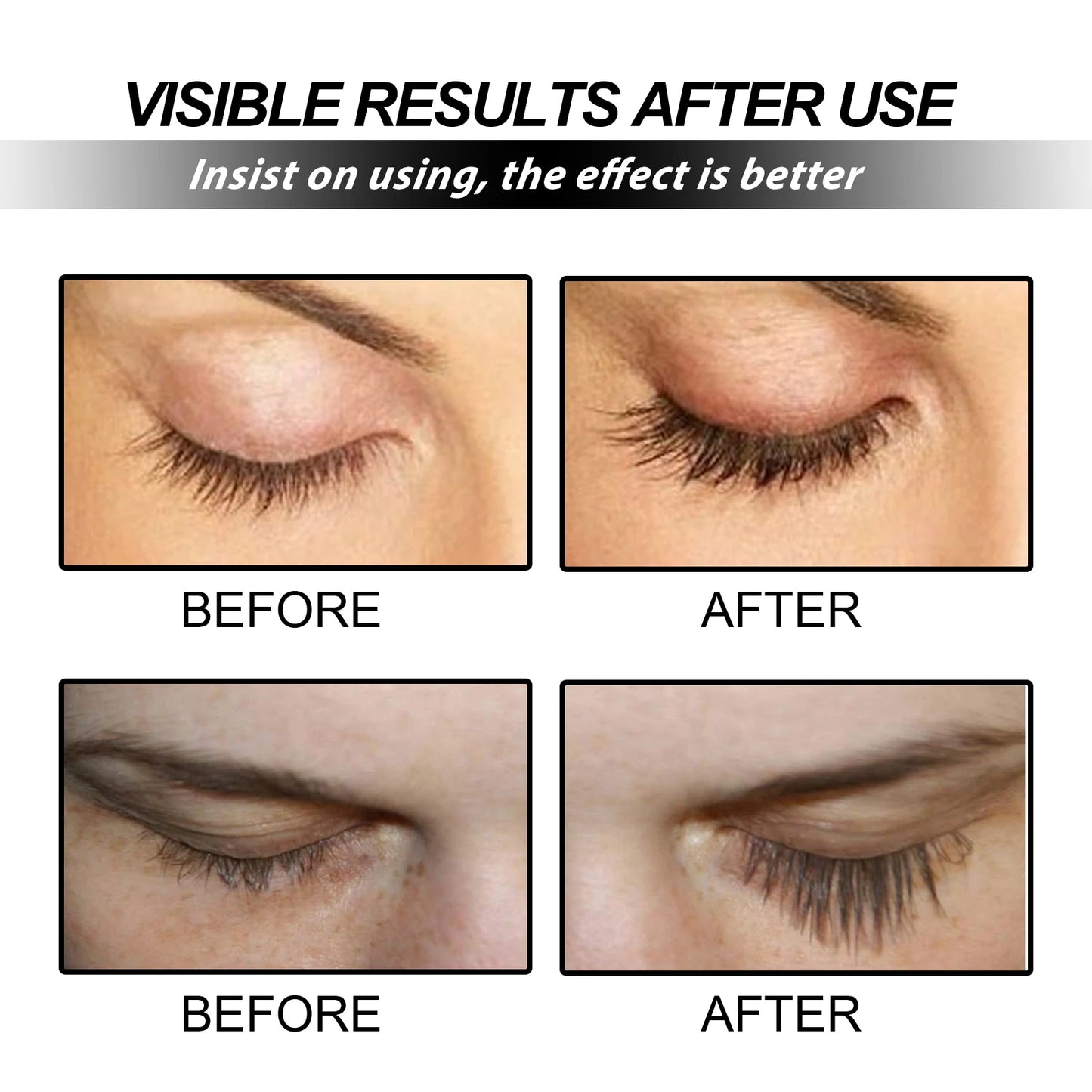 EELHOE Eyelash Enhancer Serum Extension Lash Eyebrow Fast Growth Longer Fuller Thicker Natural Curling Lash Lifting Makeup