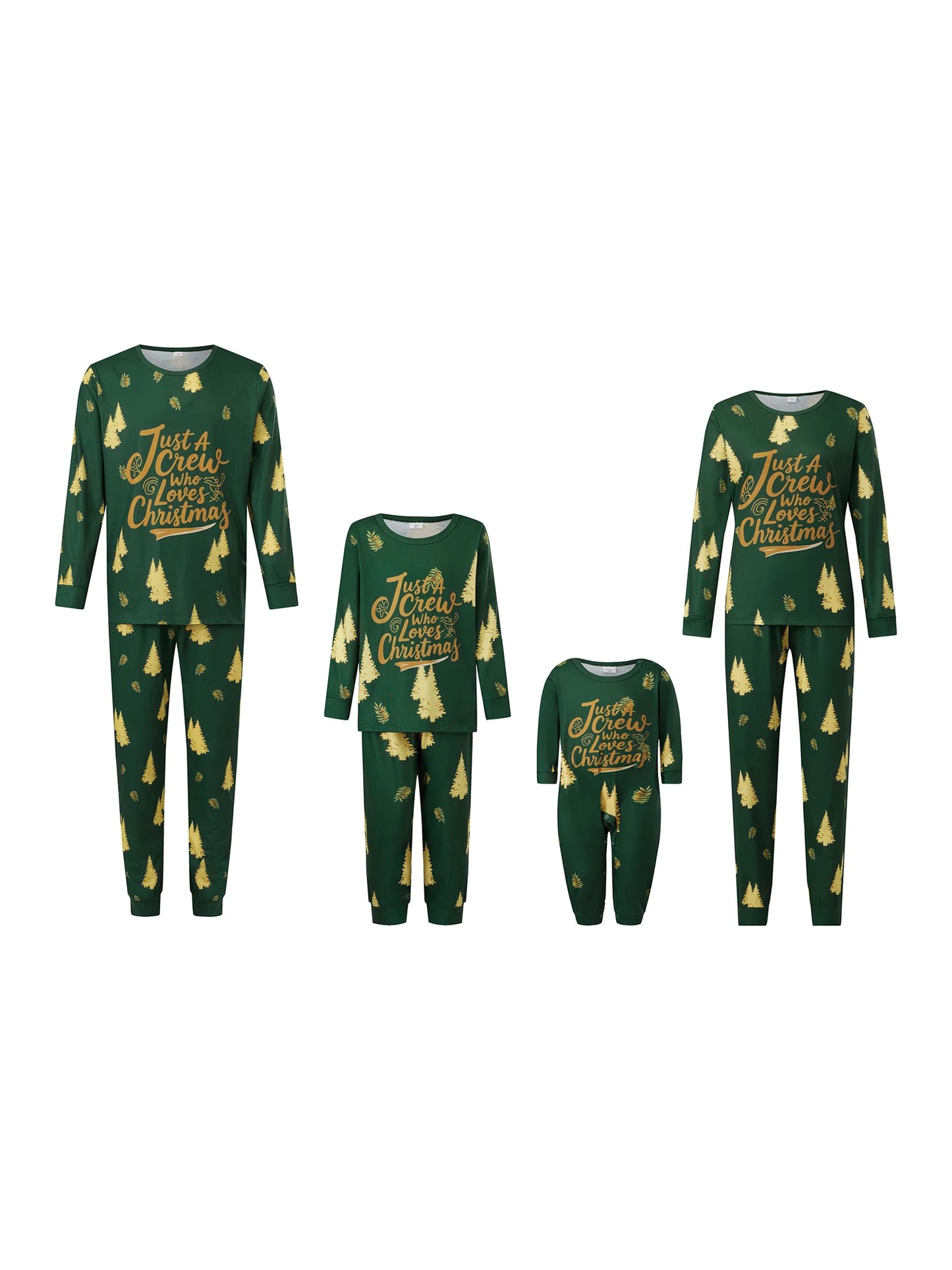 Festive Family Christmas Pajamas Set With Reindeer Snowflake Print