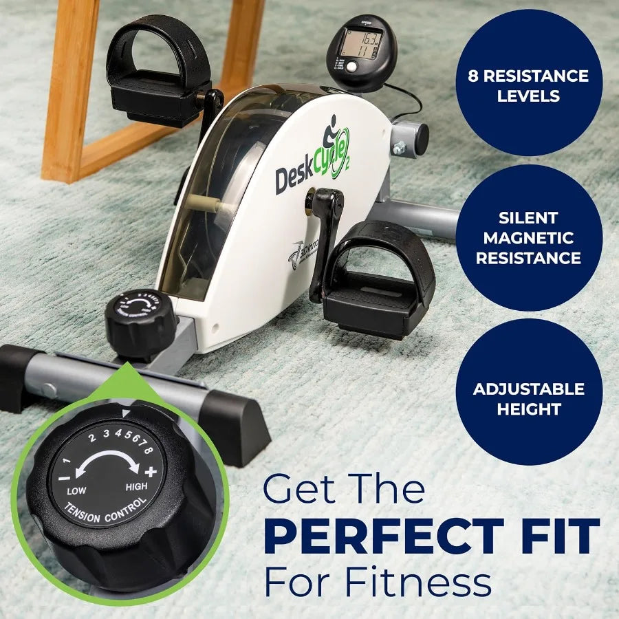 XMSJ Under Desk Bike Pedal Exerciser for Home and Office