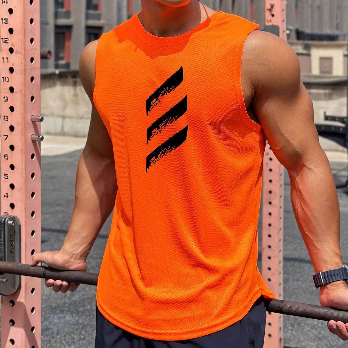Men's Summer Mesh Sleeveless Athletic Tank Top Vest