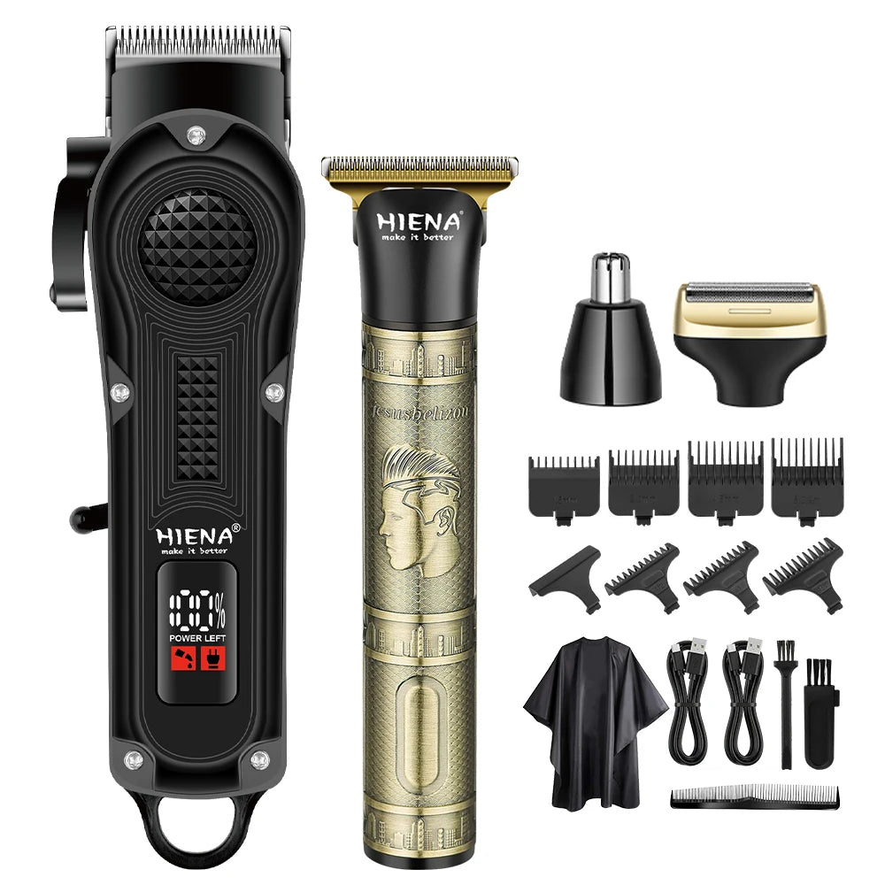 HIENA 3-In-1 Trimmer Kit For Men Hair Clipper Beard Shaver